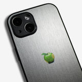 LIKE METAL Green Apple one point -camera full cover ver- glass type- (iPhone case)