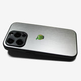 LIKE METAL Green Apple one point -camera full cover ver- glass type- (iPhone case)
