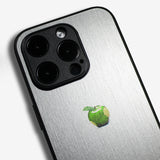 LIKE METAL Green Apple one point -camera full cover ver- glass type- (iPhone case)