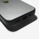 LIKE METAL Green Apple one point -camera full cover ver- glass type- (iPhone case)