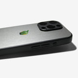 LIKE METAL Green Apple one point -camera full cover ver- glass type- (iPhone case)