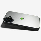 LIKE METAL Green Apple one point -for MagSafe ver- glass type- (iPhone case)