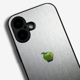 LIKE METAL Green Apple one point -camera full cover ver- glass type- (iPhone case)