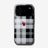 Tartan check Apple one point -basic type- (iPhone case)
