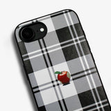 Tartan check Apple one point -basic type- (iPhone case)