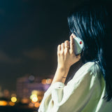 Matte White Apple one point -camera full cover ver- glass type- (iPhone case)