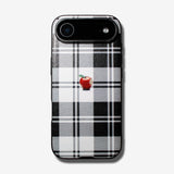 Tartan check Apple one point -basic type- (iPhone case)