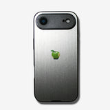 LIKE METAL Green Apple one point -camera full cover ver- glass type- (iPhone case)
