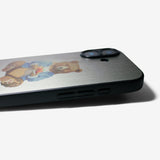 LIKE METAL Bear bite apple -camera full cover ver- glass type- (iPhone case)