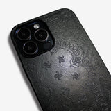 Matte gloss paisley -basic type- (iPhone case)
