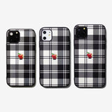 Tartan check Apple one point -basic type- (iPhone case)