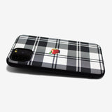Tartan check Apple one point -basic type- (iPhone case)