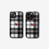 Tartan check Apple one point -basic type- (iPhone case)