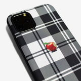 Tartan check Apple one point -basic type- (iPhone case)