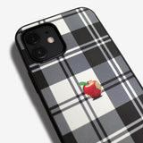 Tartan check Apple one point -basic type- (iPhone case)
