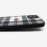 Tartan check Apple one point -basic type- (iPhone case)