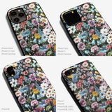 WILD FLOWER black -basic type- (iPhone case)