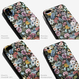 WILD FLOWER black -basic type- (iPhone case)