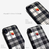 Tartan check Apple one point -basic type- (iPhone case)