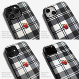 Tartan check Apple one point -basic type- (iPhone case)