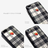 Tartan check Apple one point -basic type- (iPhone case)