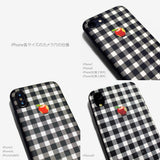 Gingham check Apple one point -basic type- (iPhone case)
