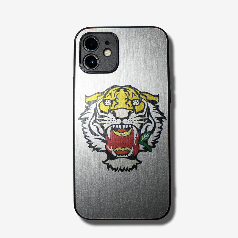 LIKE METAL Tiger bite apple -camera full cover ver- glass type- (iPhone case)