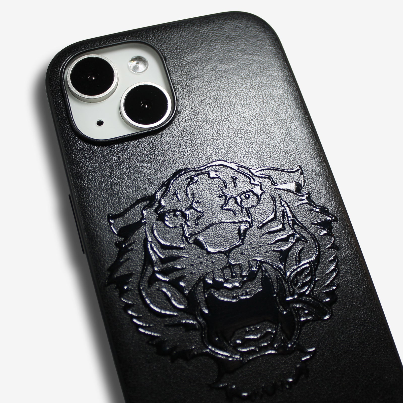A good all】iPhoneケースレザー 特殊グロス加工タイガー 耐衝撃 16