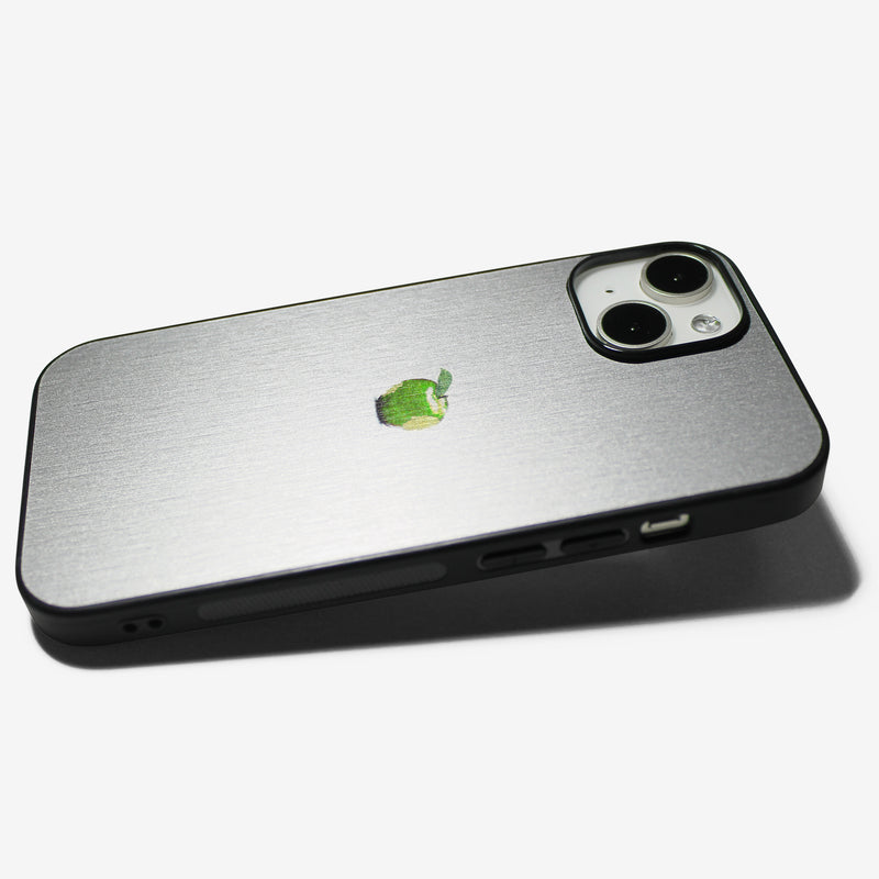 LIKE METAL Green Apple one point -for MagSafe ver- glass type- (iPhone case)