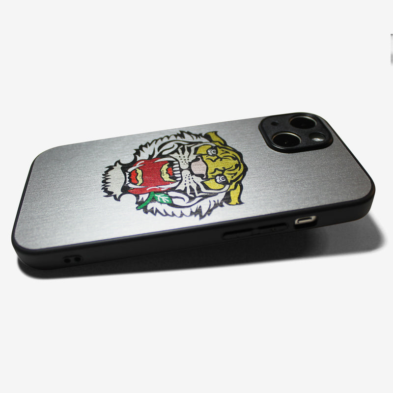 LIKE METAL Tiger bite apple -camera full cover ver- glass type- (iPhone case)