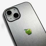 LIKE METAL Green Apple one point -for MagSafe ver- glass type- (iPhone case)