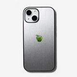 LIKE METAL Green Apple one point -for MagSafe ver- glass type- (iPhone case)