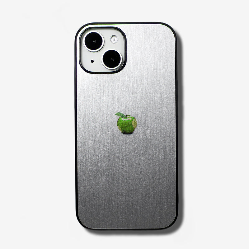 LIKE METAL Green Apple one point -for MagSafe ver- glass type- (iPhone case)