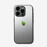 LIKE METAL Green Apple one point -camera full cover ver- glass type- (iPhone case)