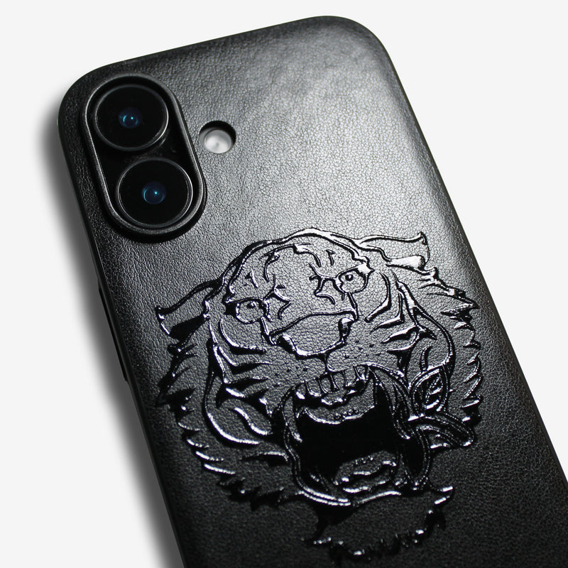 Gloss Tiger bite apple -basic type- (iPhone case)