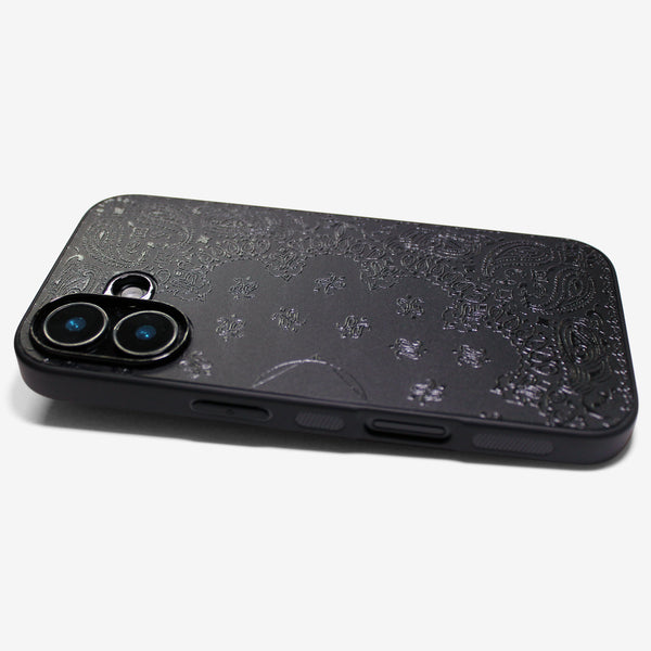 Matte gloss paisley -for MagSafe ver- glass type- (iPhone case)