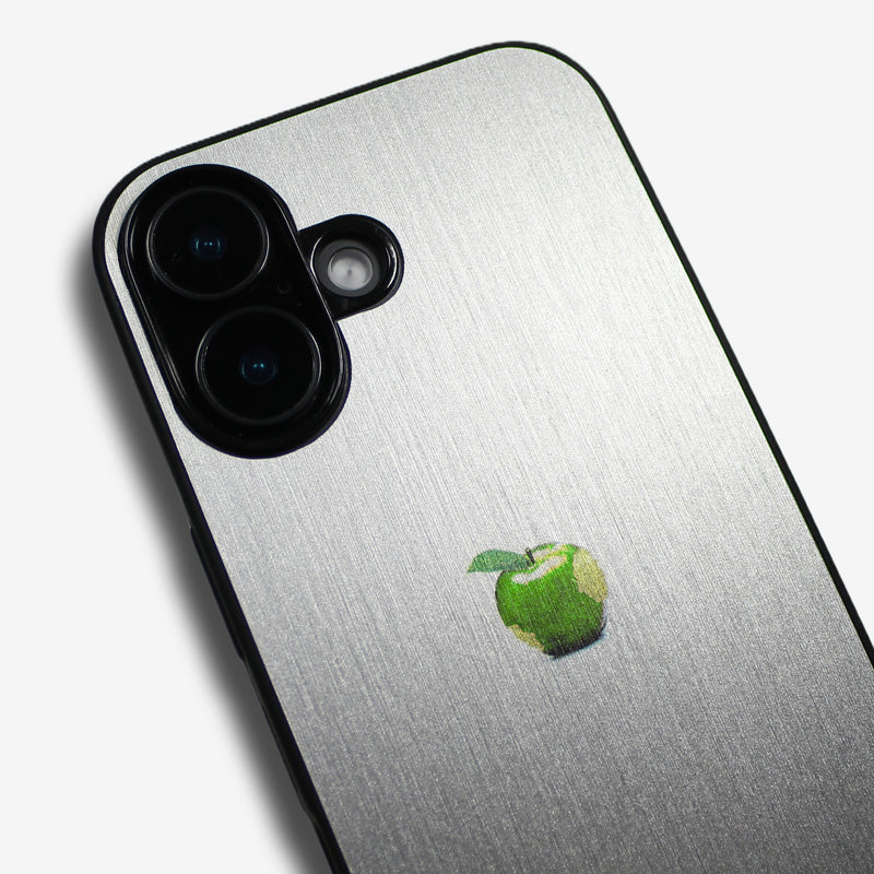 LIKE METAL Green Apple one point -for MagSafe ver- glass type- (iPhone case)