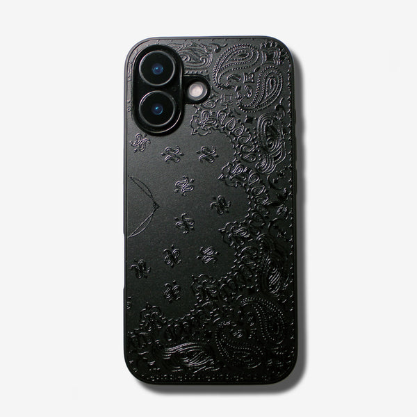 Matte gloss paisley -for MagSafe ver- glass type- (iPhone case)