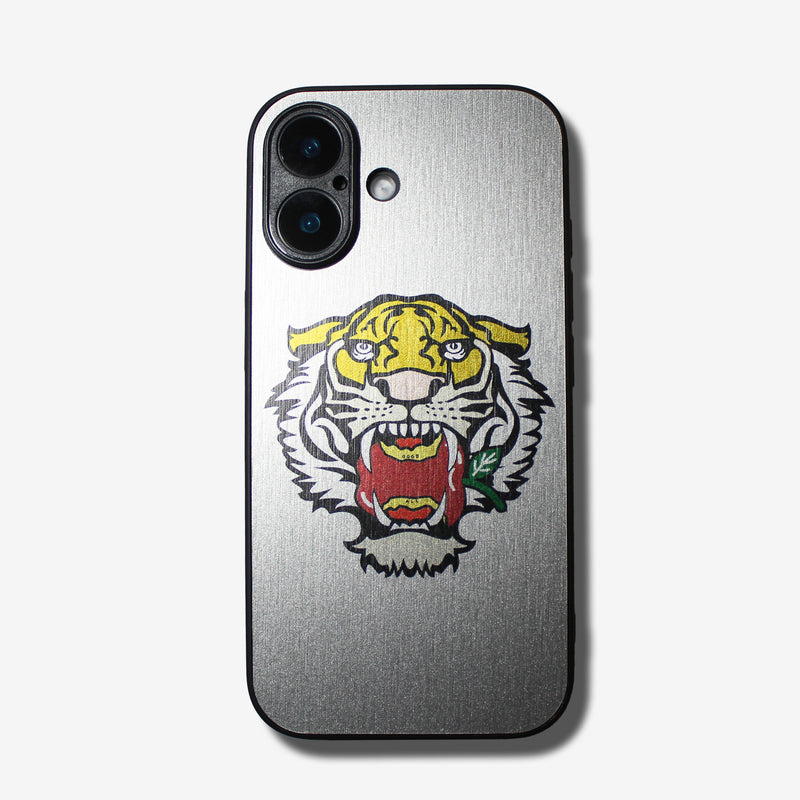 LIKE METAL Tiger bite apple -camera full cover ver- glass type- (iPhone case)