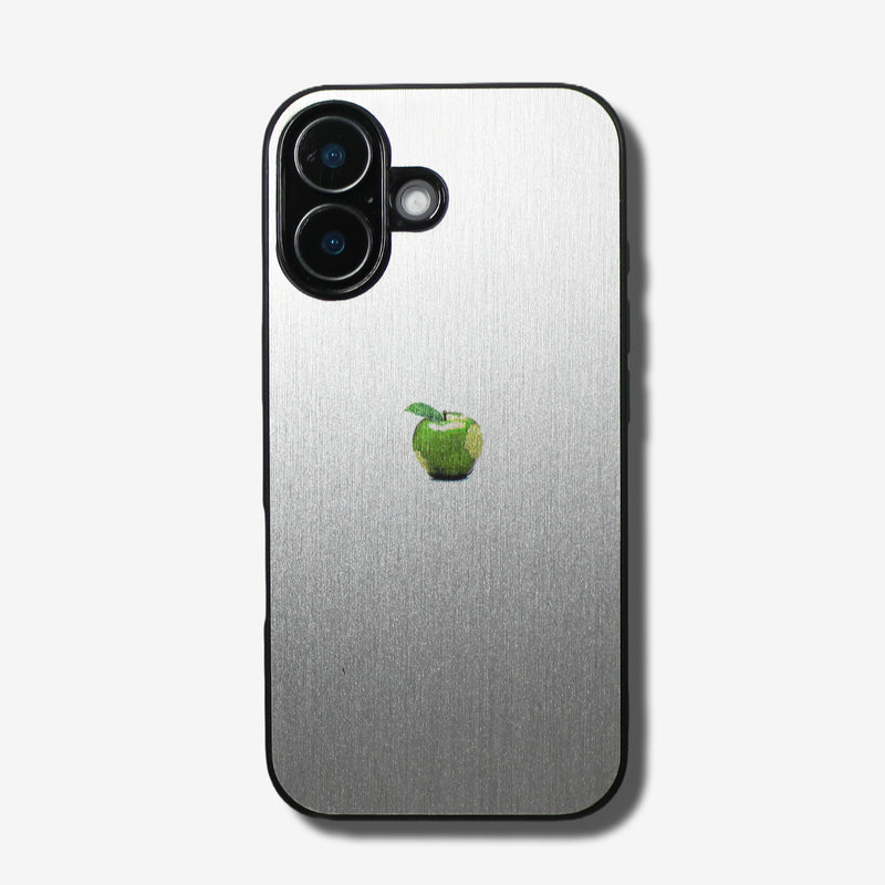 LIKE METAL Green Apple one point -for MagSafe ver- glass type- (iPhone case)