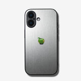 LIKE METAL Green Apple one point -camera full cover ver- glass type- (iPhone case)