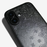 Matte gloss paisley -basic type- (iPhone case)