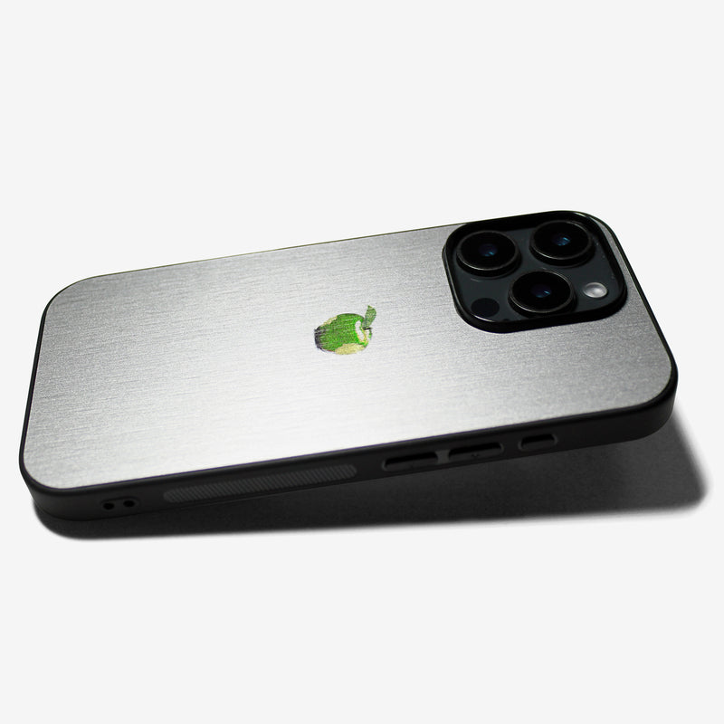 LIKE METAL Green Apple one point -for MagSafe ver- glass type- (iPhone case)