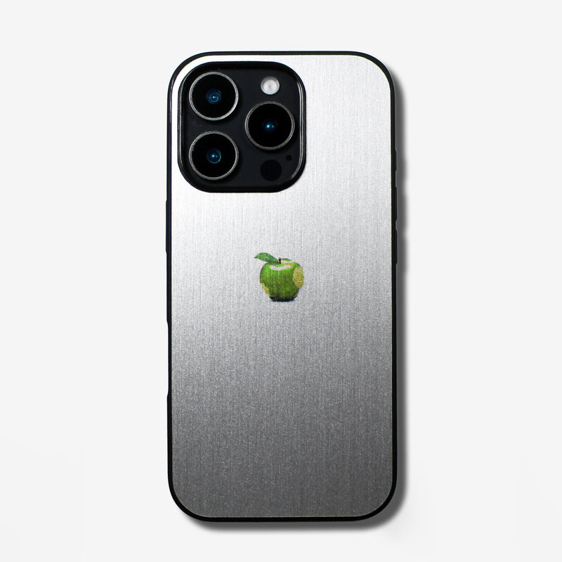 LIKE METAL Green Apple one point -for MagSafe ver- glass type- (iPhone case)
