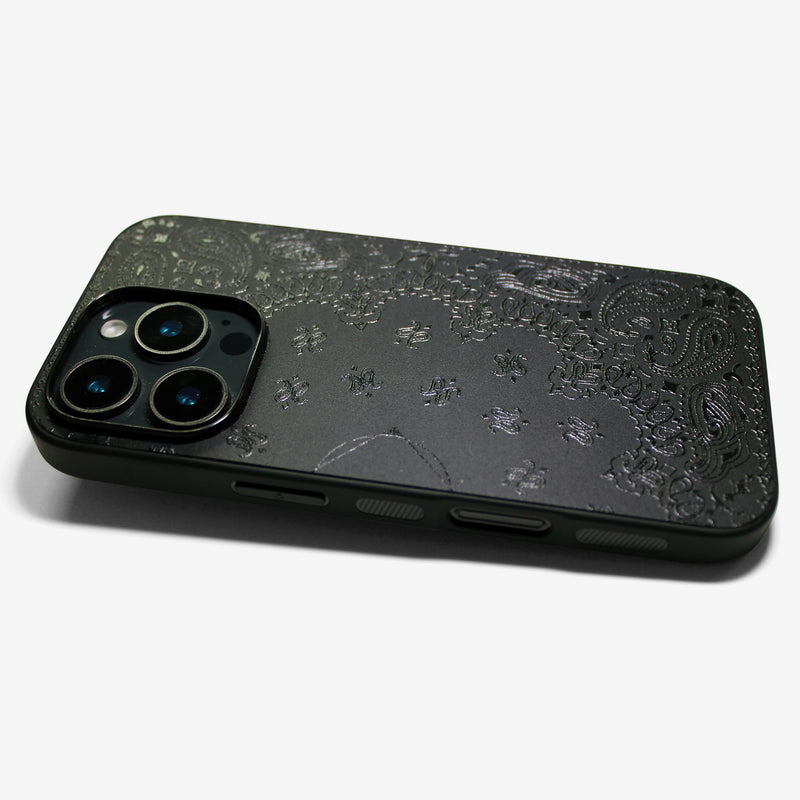 Matte gloss paisley -for MagSafe ver- glass type- (iPhone case)