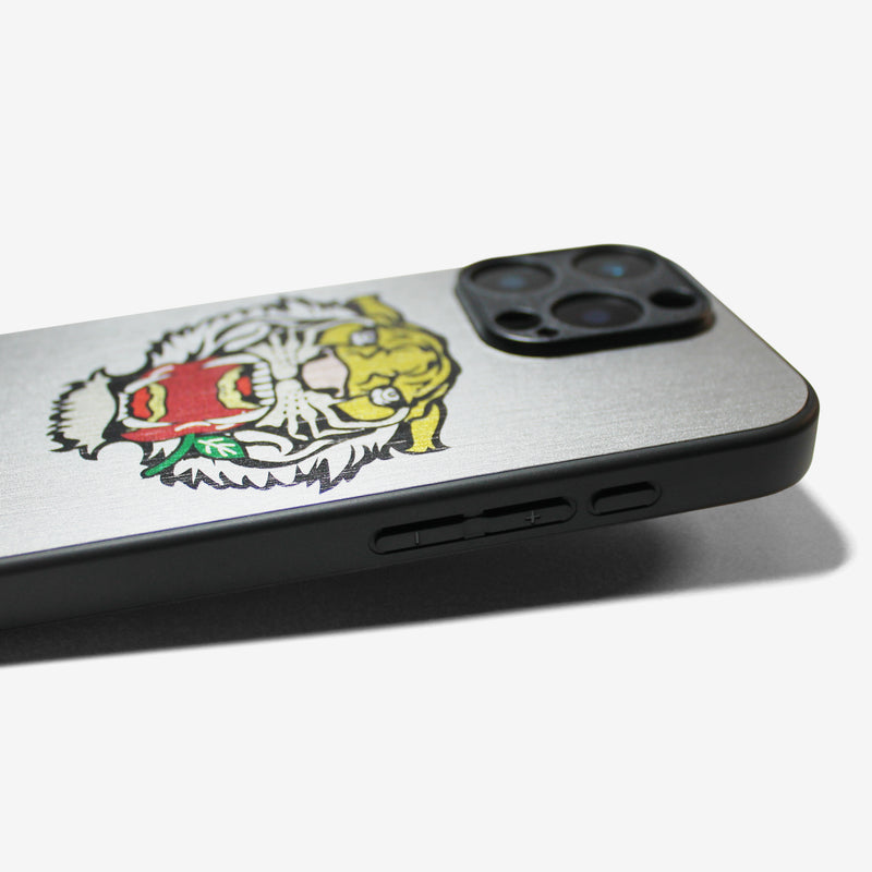 LIKE METAL Tiger bite apple -camera full cover ver- glass type- (iPhone case)