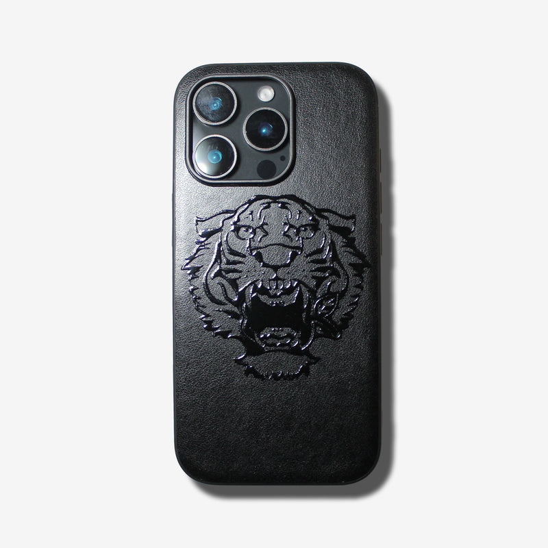 Gloss Tiger bite apple -basic type- (iPhone case)