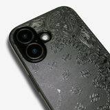 Matte gloss paisley -for MagSafe ver- glass type- (iPhone case)