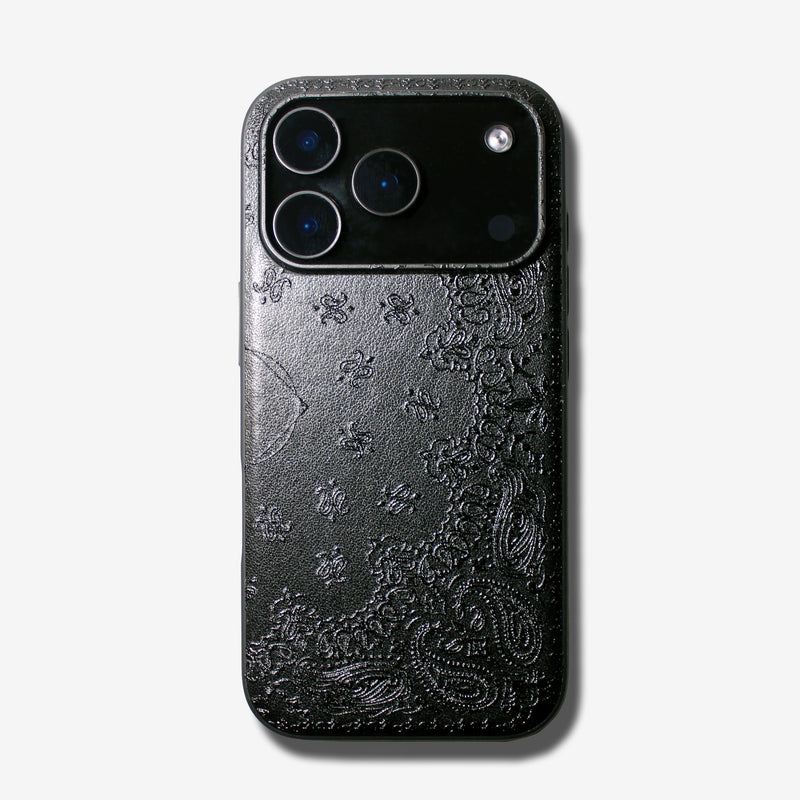 Matte gloss paisley -basic type- (iPhone case)