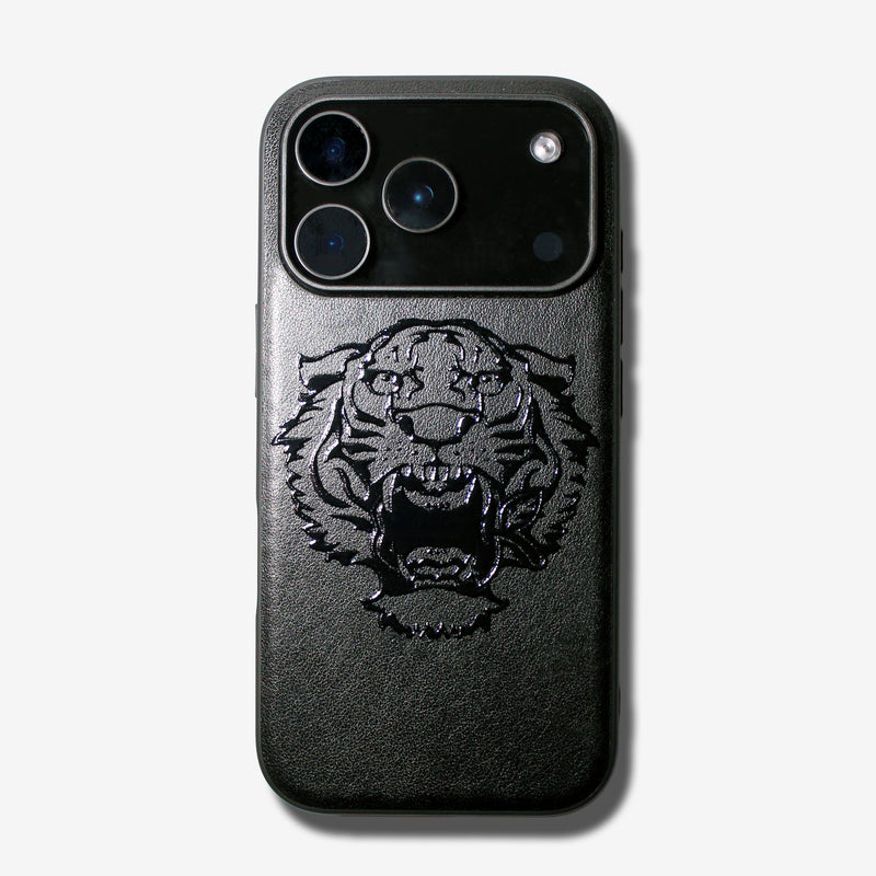 Gloss Tiger bite apple -basic type- (iPhone case)